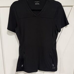 Jaanuu Women's Classic Black Short Sleeve Top